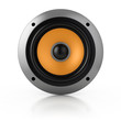 loud speaker isolated over white