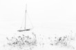 Segelboot im Winter