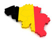 3D Map of Belgium
