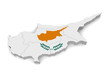 Illustration: 3D Map of Cyprus 3D Map of Cyprus