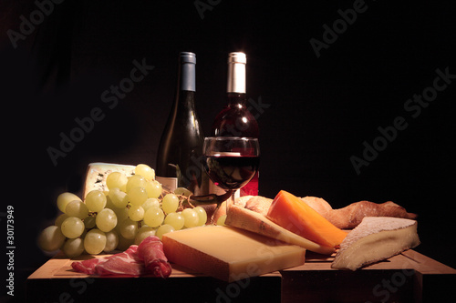 Photo: fromage, vin et pain fromage, vin et pain