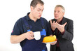 Handwerker macht Pause