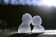 小さな雪だるま　２つ