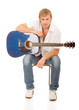 young man with a guitar