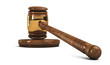 Gavel isolated on white background