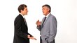 Video: Businessman explaining something to his employee Businessman explaining something to his employee