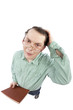 Photo: Young acountant having a problem Young acountant having a problem