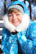 Photo: Girl lay on a bench. Winter Girl lay on a bench. Winter