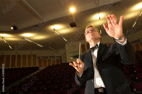 Photo: Male symphony conductor Male symphony conductor