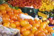 Oranges on a market stall