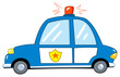Vector: Police car cartoon Police car cartoon
