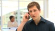 Video: Young man speaking on the phone Young man speaking on the phone