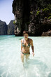 Photo: Young woman in sea ko phi phi Young woman in sea ko phi phi