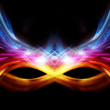 Bright colorful carnival mask on a black background Bright colorful carnival mask on a black background