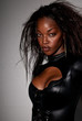 Woman in catsuit