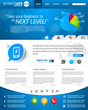 Blue business website template