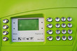 Number button of green telephone Number button of green telephone