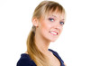 blonde junge frau