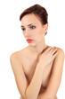 Photo: Sad naked girl. Sad naked girl.