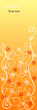 Yellow banner on autumn Yellow banner on autumn