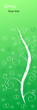 Green banner on spring Green banner on spring