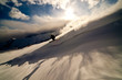 Winter sunset in mountains