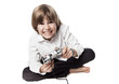 jeu vidéo manette joystick addiction dangereux dingue fou folie
