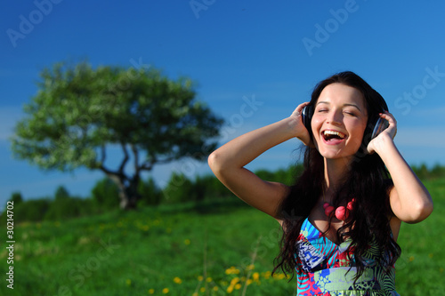 Photo: listening to music listening to music