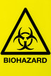 Close up biohazard sign