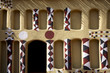 Urban detail of the traditional architecture in Mali