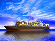 Large container ship
