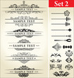 Vektor: Calligraphic Design Set Calligraphic Design Set