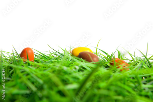 Foto: Ostern Eier Ostereier Hintergrund Karte Ostern Eier Ostereier Hintergrund Karte