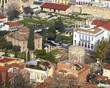 the roman forum  and old houses under Acropolis, Athens Greece