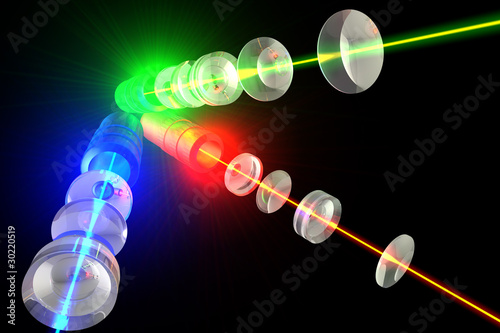 Illustration: Lasers - Optics and light RGB Lasers - Optics and light RGB