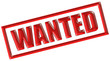 Stempel rot WANTED