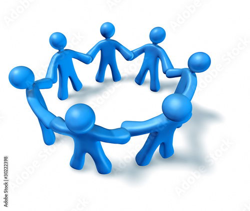 Illustration: teamwork fiendship isolated on white background teamwork fiendship isolated on white background