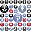 media glossy buttons