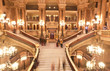 the interior of grand Opera in Paris