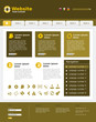 Website Template "Business brown" Vektoren