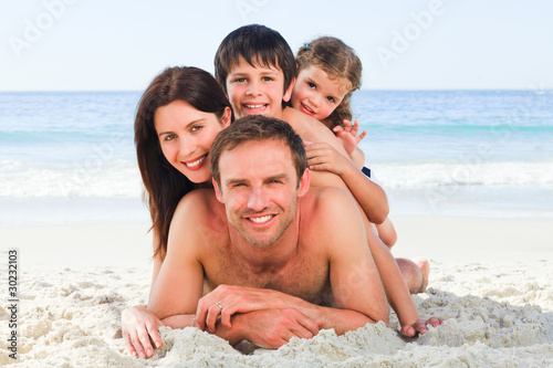 Photo: Family on the beach Family on the beach