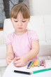 young girl drawing