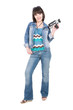 woman with camera
