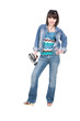 woman with camera