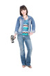 woman with camera
