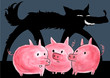 Illustration: three-little-pigs three-little-pigs
