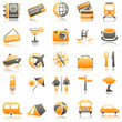 Travel Orange Icons