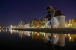 Gdansk of Riverside at night