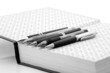 pens and book