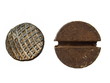 old metal nail and rusty Screw heads isolated old metal nail and rusty Screw heads isolated